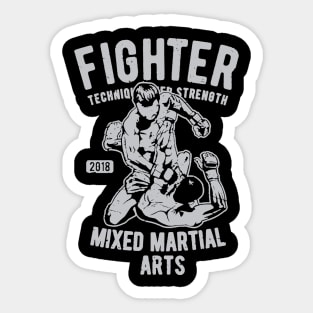 Mixed Martial Arts Fighter Sticker